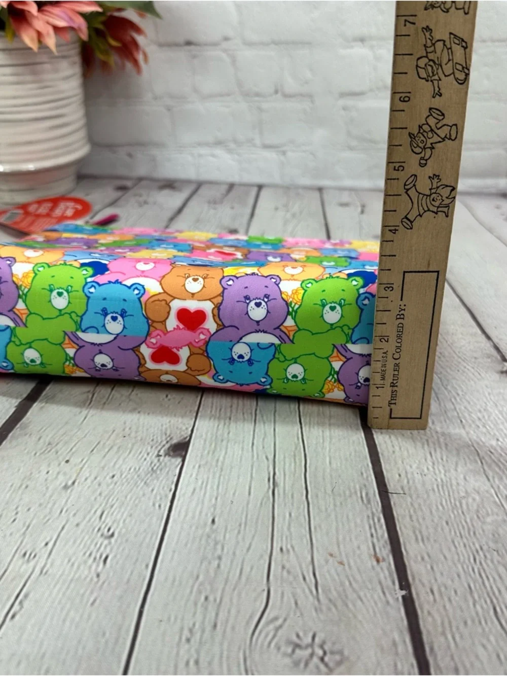 NWT Care Bears Rainbow Multicolor Zipper cosmetic bag retro kidcore makeup